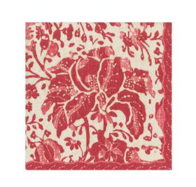 Caspari Servetten 33x33 Plantation Print Vintage Red