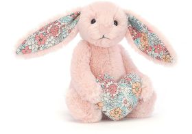 Jellycat Blossom blush bunny heart