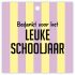 Kaartje klein Bedankt voor het leuke schooljaar