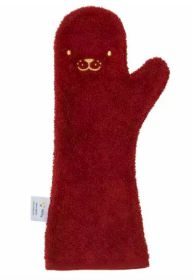Nifty Shower Glove Donker Rood Glamour