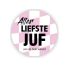 Postkaart Button Dankjewel Allerliefst Juf